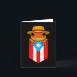 Carte Grenouille Coqui Jibaro Drapeau Porto Rico Boricua<br><div class="desc">Grenouille Coqui Jibaro Drapeau Porto Rico Boricua Pochette Borinquen</div>