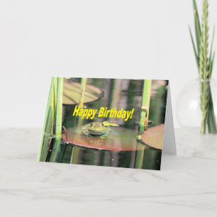 Carte Grenouille d'anniversaire