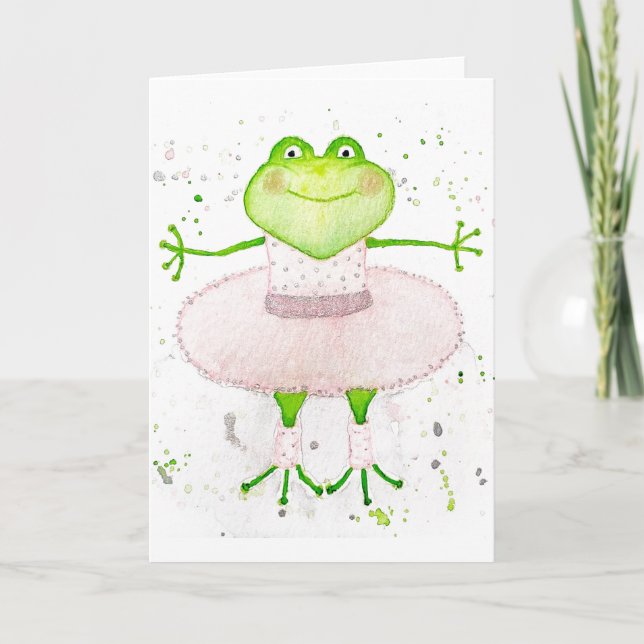 Carte Grenouille de Ballerina (Devant)