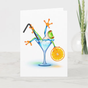 Carte Grenouille de cocktail