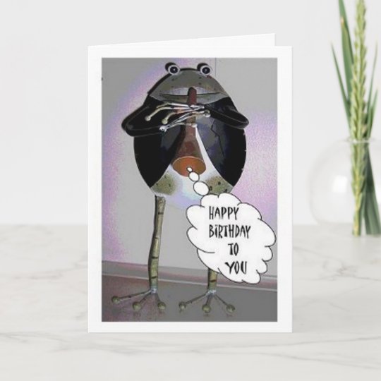 Carte Grenouille De Joyeux Anniversaire Zazzle Fr