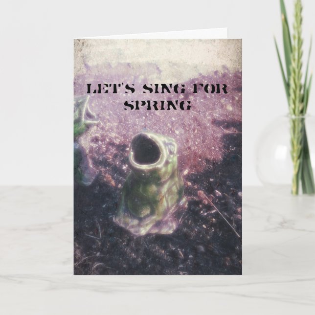 Carte Grenouille du jardin (Devant)