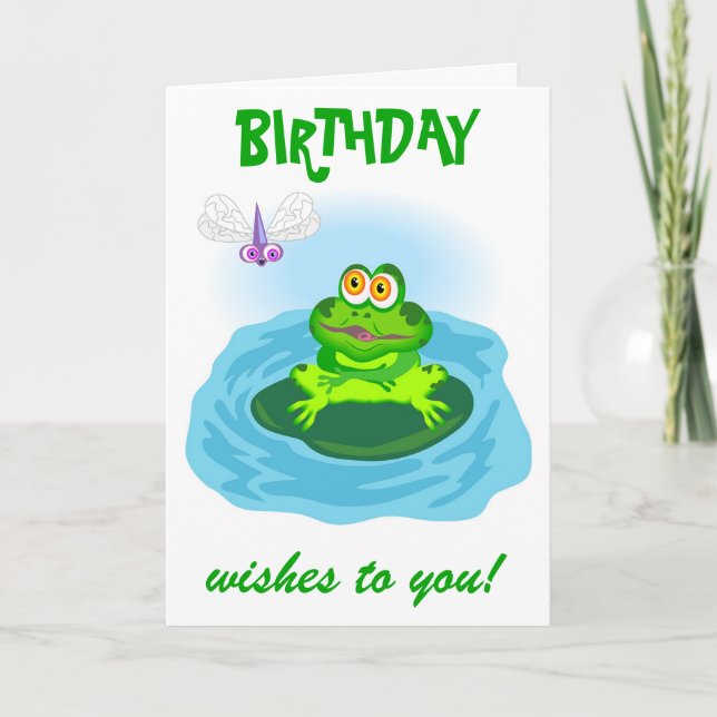 Carte Grenouille et mouche (Devant)