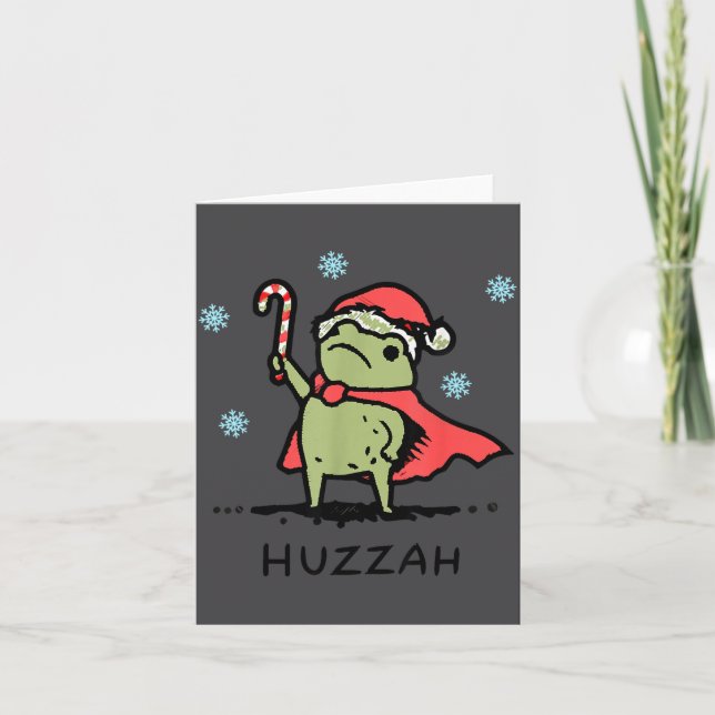 Carte Grenouille Huzzah Chevalier Grenouille Citation Dr (Devant)