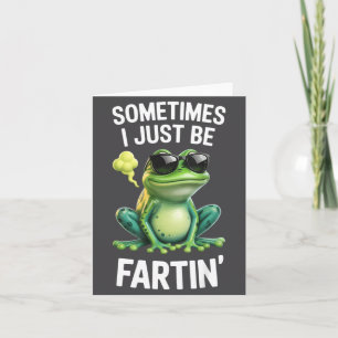 Carte Grenouille Je Fais Seulement Parfois Fartir Rétro