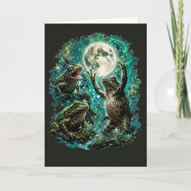 Carte Grenouille Psychedelique Grenouille Mystique Clair (Devant)