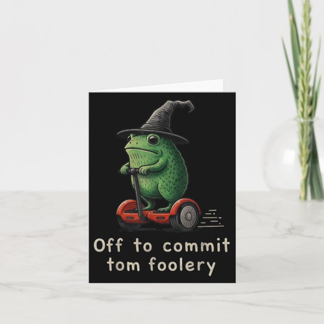 Carte Grenouille qui s'apprête à faire des sottises  (Devant)
