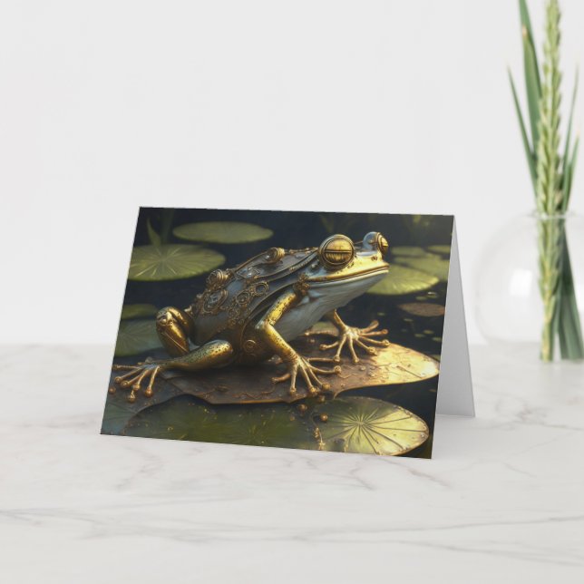 Carte Grenouille Steampunk | Art gothique (Devant)