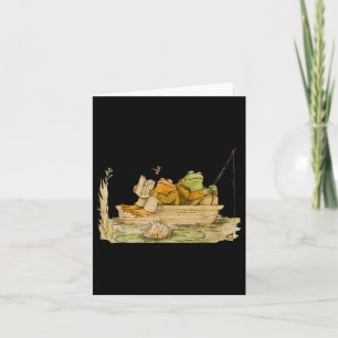 Carte Grenouille Toad Fishing Vintage Clic Livre Grenoui