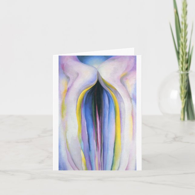 Carte Grey Line, Georgia O'Keeffe, (Devant)