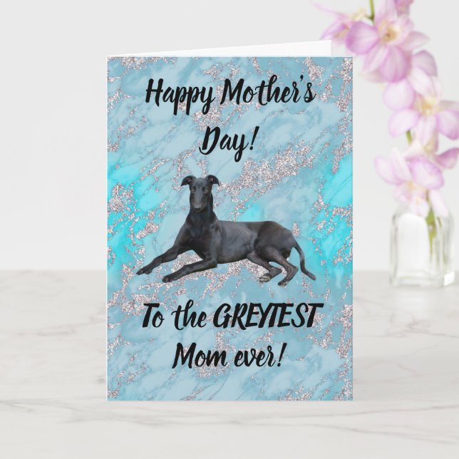 Carte Greyhound Bonne Fête des Mères Blue Marble (Orchidée)