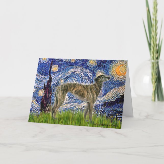 Carte Greyhound (br2) - Nuit étoilée (Devant)