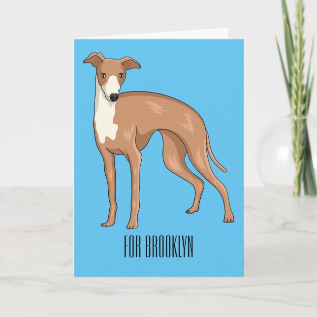 Carte Greyhound dog (Devant)