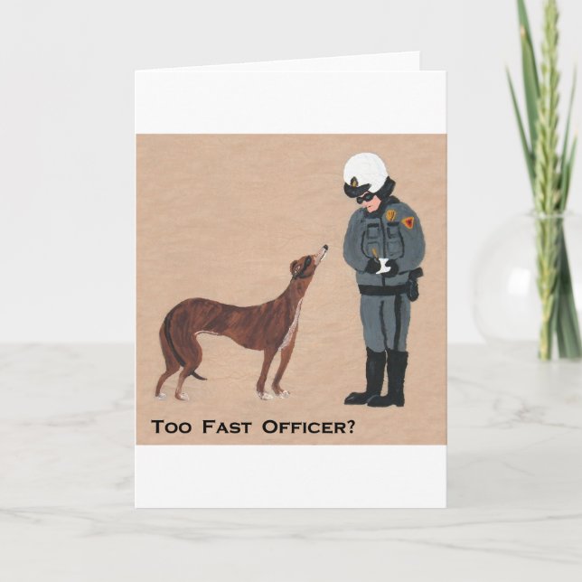 Carte Greyhound getting a Speeding Ticket (Devant)