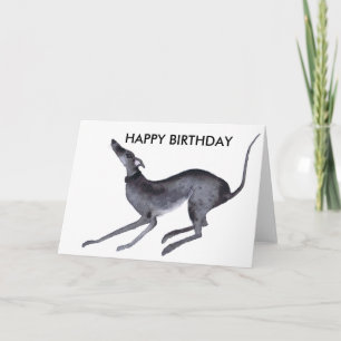 CARTE GREYHOUND HEUREUX ANNIVERSAIRE