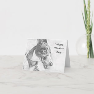 Carte Greyhound Mothers Day (a447)