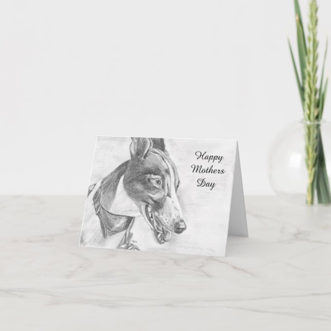 Carte Greyhound Mothers Day (a447) (Devant)