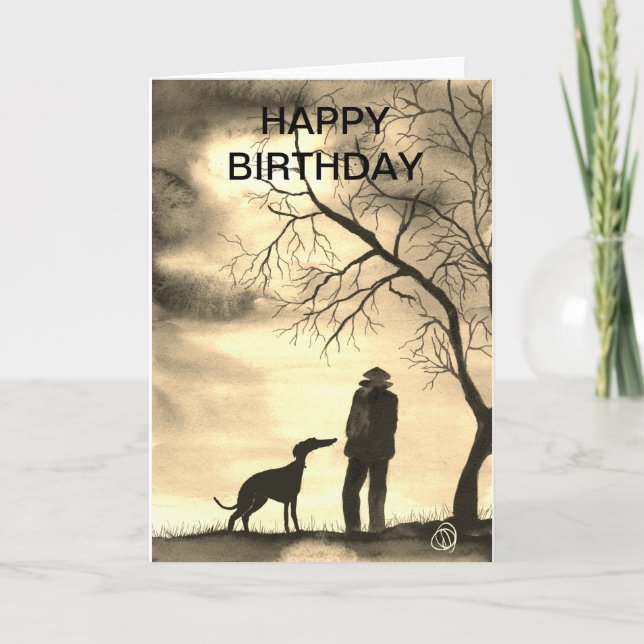 CARTE GREYHOUND WALK (Devant)