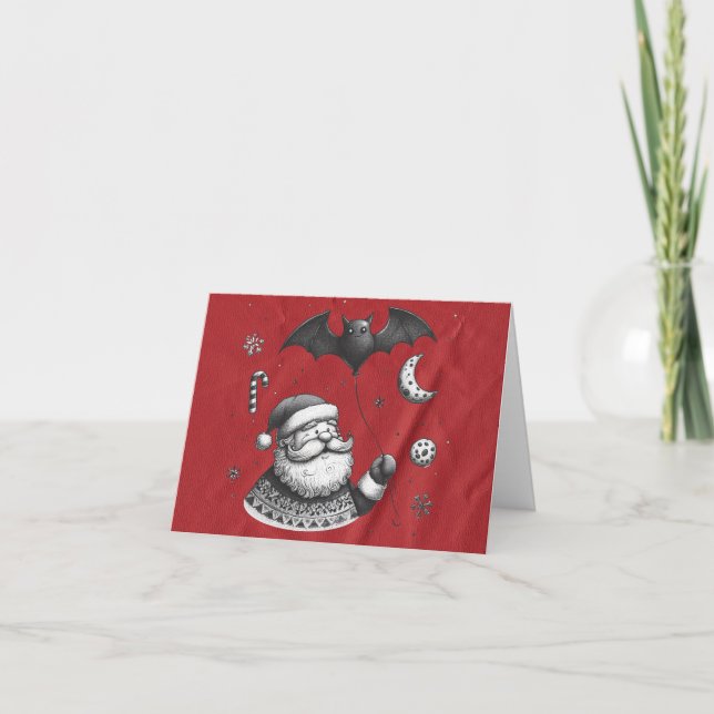 Carte Griffes du Père Noël Rouge (Devant)