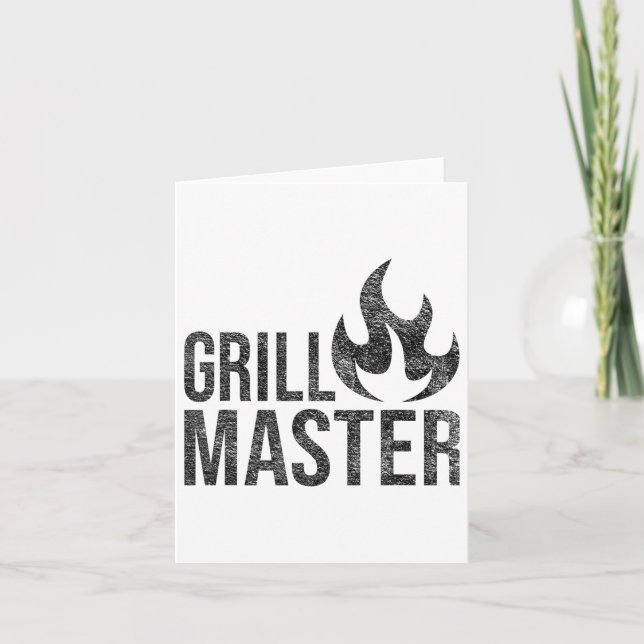 Carte Grill Master Flamme Barbecue Barbecue Fumée Char O (Devant)