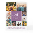 Grille de collage photo d'anniversaire moderne vio