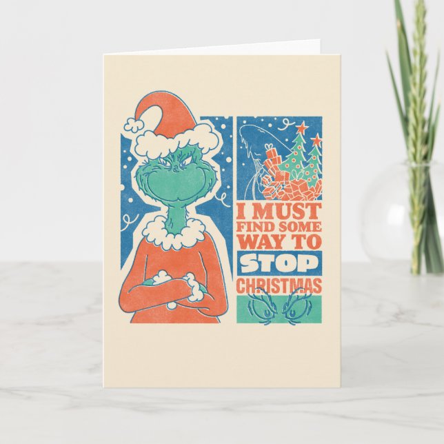 Carte Grille | Stop Christmas Vintage Graphic (Devant)