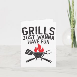 Carte Grilles Juste Vous Voulez S'Amuser Drôle Distresse