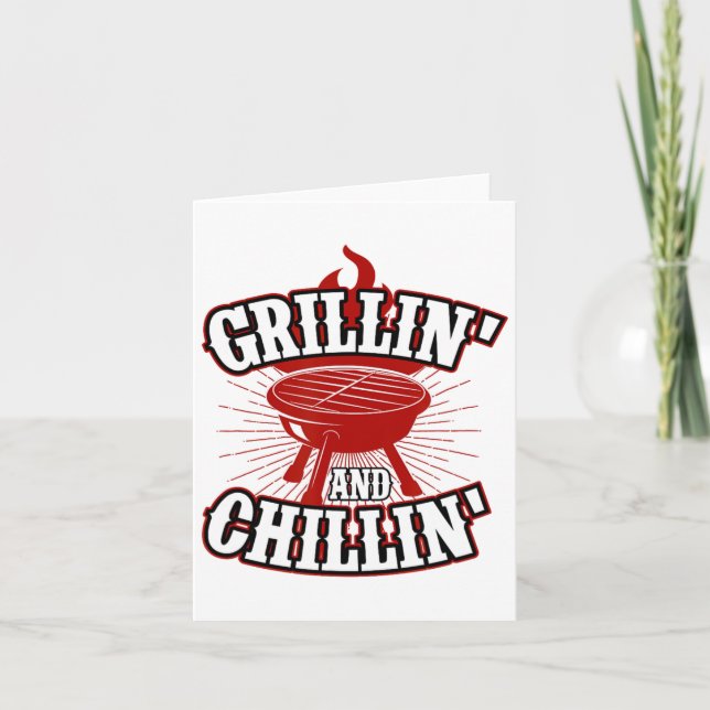 Carte Grillin Et Chillin - 4 juillet Hamburger Grilli (Devant)