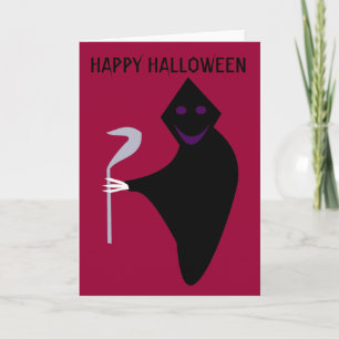 Carte Grim Reaper Halloween Customizable Card