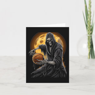 Carte Grim Reaper Jouer Basketball Tee - shirts graphiqu