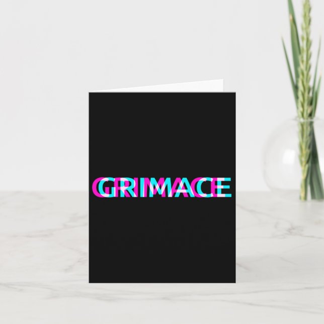 Carte Grimace Edgy - Grunge esthétique Emo Pastel Goth H (Devant)