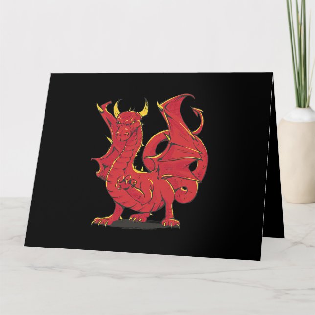 Carte Grimmy Red Dragon Chinois Rouge (Devant)