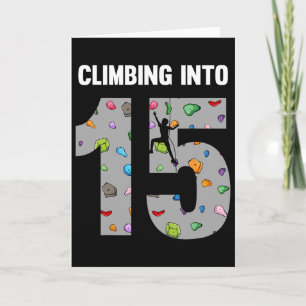 Carte Grimpeur 15e Anniversaire 15 Ans Grimpe En