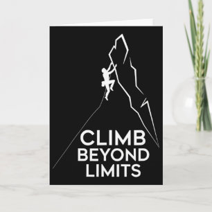Carte Grimpeur de rochers au-delà des limites Aventure d