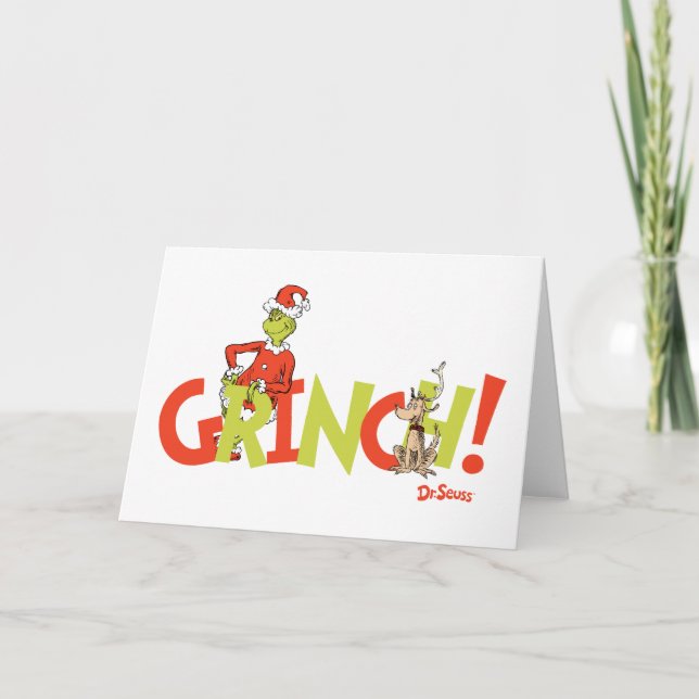Carte Grinch! Character Logo Graphic (Devant)