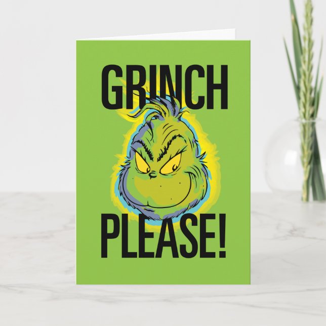 Carte Grinch | Drôle Grinch S'Il Vous Plaît Citer (Devant)