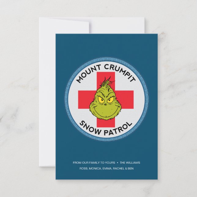 Carte Grinch | Mt. Crumpit Patrouille de Neige (Devant)