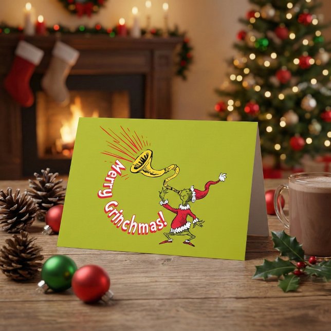 Carte Grinch sonnant de la corne joyeuse du Grinchmas (Créateur téléchargé)