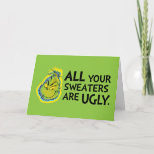 Carte Grinch   Toutes vos écharpes sont laides Citation