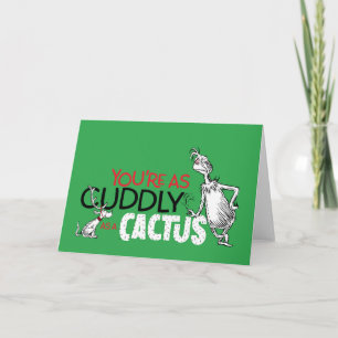 Carte Grinch Vous êtes aussi câlin qu'une citation de