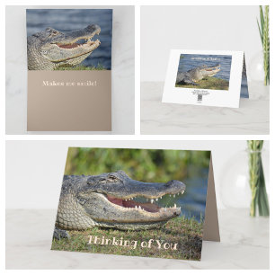 Carte Grinning Gator Thing You Greeting