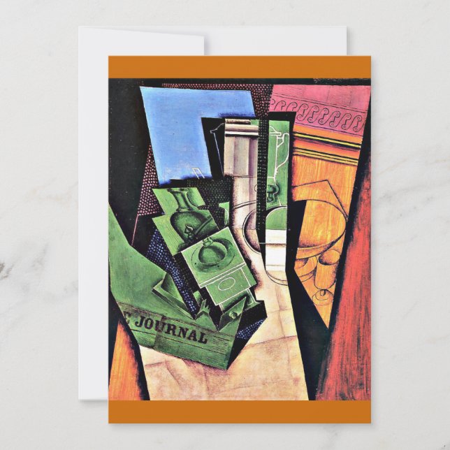 Carte Gris - Petit-déjeuner, célèbre peinture, (Devant)