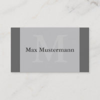Carte grise de visite avec filigrane