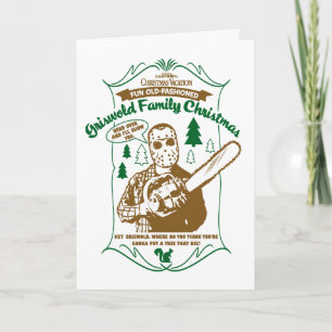Carte Griswold Famille de Noël Chainsaw Graphique