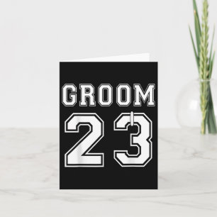 Carte Groom 2023 Jus de lune de miel de la fête d'engage