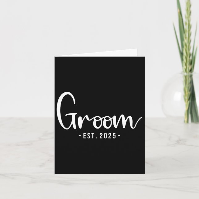 Carte Groom Est 2025 Mariage marié (Devant)