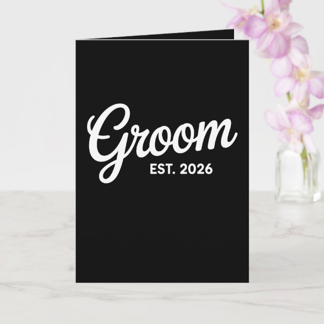 Carte Groom Est 2026 Matching Getting Ready Wedding (Orchidée)