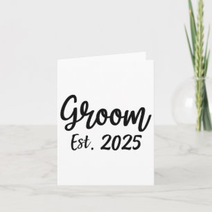 Carte Groom Est. Groupe d'engagement Mariage masculin 20