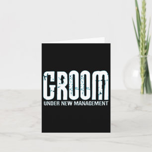 Carte Groom sous la nouvelle gestion amusante Groom-to-b