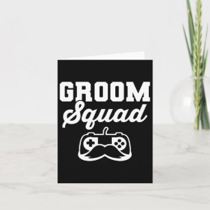 Carte Groom Squad Bachelor Party Groomsmen Gamer